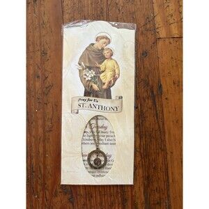New Weekly Prayers "Pray For Us St. Anthony" + "Believe in Miracles" Medallion